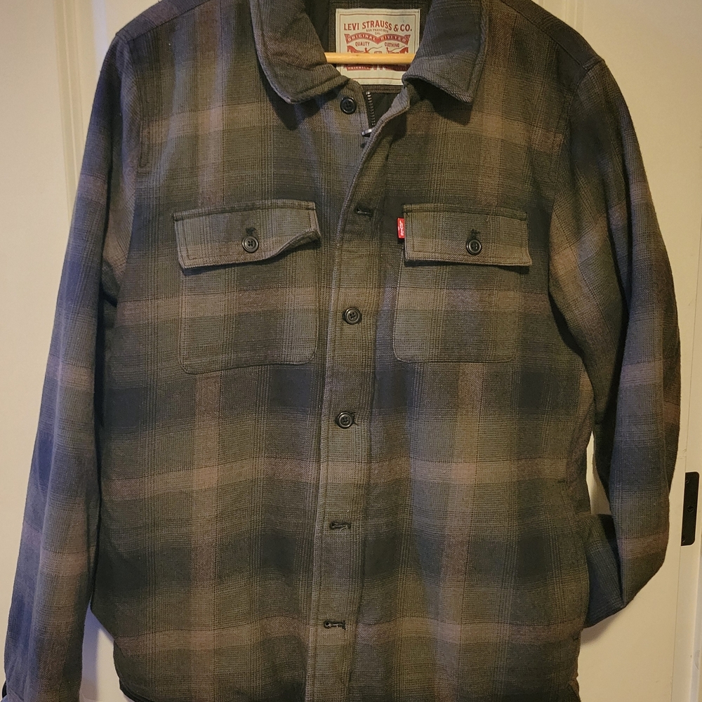 Levi's Plaid Jacket - Green Plaid